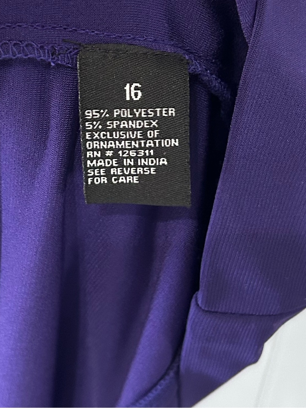 Brand New Royal Purple Ronni Nicole Colorful Stones Collar Short Sleeve Dress - Picture 7 of 7